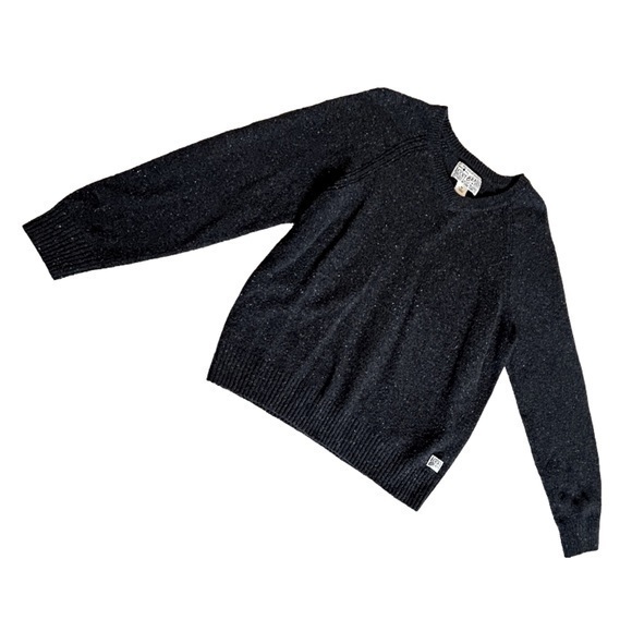 LUCKY BRAND WOOL BLEND LONG SLEEVE V-NECK CHARCOAL SWEATER, M - Picture 1 of 6